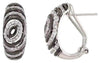.34CT DIAMOND 14KT WHITE & BLACK GOLD 3D MULTI OVAL FUN CLIP ON HANGING EARRINGS
