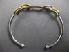 .97CT WHITE & INTENSE FANCY YELLOW DIAMOND 18K 2 TONE GOLD CUFF BANGLE BRACELET