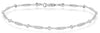 .43CT DIAMOND 14K WHITE GOLD ROUND CLASSIC MARQUISE SHAPE ETERNITY LOVE BRACELET
