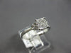 .33CT DIAMOND 18KT WHITE GOLD 3D CLASSIC ROUND CLUSTER ILLUSION ENGAGEMENT RING