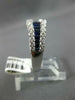 1.88CT DIAMOND & AAA SAPPHIRE 18KT WHITE GOLD ROUND & BAGUETTE ANNIVERSARY RING