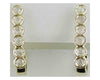 ESTATE .50CT DIAMOND 14KT YELLOW GOLD 3D SIX STONE UMBRELLA HANGING EARRINGS
