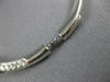 ESTATE 1.93CT DIAMOND 18KT WHITE GOLD 3D X LOVE SEMI ETERNITY BANGLE BRACELET