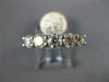 LARGE 1.80CT DIAMOND 14KT WHITE GOLD ROUND 5 STONE SHARED PRONG ANNIVERSARY RING