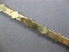 ESTATE WIDE 14KT YELLOW GOLD 3D CLASSIC MATTE & SHINY MULTI FLOWER FUN BRACELET