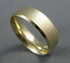 ESTATE 14KT YELLOW GOLD MATTE & SHINY CLASSIC WEDDING RING BAND 6mm WIDE #23169