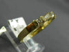 ESTATE .40CT BAGUETTE & ROUND DIAMOND 14K YELLOW GOLD 3D ANNIVERSARY RING 10077