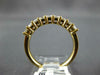 1.39CT DIAMOND 18KT YELLOW GOLD BAGUETTE 9 STONE SHARED PRONG ANNIVERSARY RING
