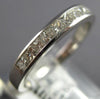 .55CT DIAMOND 14KT WHITE GOLD 3D CHANNEL SEMI ETERNITY WEDDING ANNIVERSARY RING