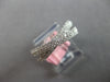 ESTATE .51CT DIAMOND 14K WHITE GOLD 3D CLASSIC MULTI ROW CRISS CROSS X LOVE RING
