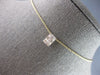 .23CT DIAMOND 14KT YELLOW GOLD 3D BAGUETTE CLUSTER RECTANGULAR FLOATING PENDANT