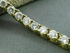 ESTATE LONG 4.26CT ROUND DIAMOND 14KT YELLOW GOLD 3D CLASSIC TENNIS BRACELET 3mm