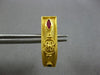 ESTATE .14CT AAA SAPPHIRE & AAA RUBY 18KT YELLOW GOLD HANDCRAFTED EARRINGS 28194
