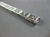 ANTIQUE 1CT AAA SAPPHIRE 14K WHITE GOLD ART DECO PRINCESS TENNIS BRACELET #27816