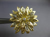 ESTATE EXTRA LARGE .20CT DIAMOND 18KT 2 TONE GOLD FLOWER CLIP ON EARRINGS #27699