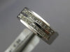 WIDE .80CT DIAMOND PLATINUM 3D PRINCESS CHANNEL 2 ROW WEDDING ANNIVERSARY RING