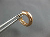 ESTATE 1.06CT DIAMOND 14KT ROSE GOLD 3D 3 ROW PAVE HUGGIE HOOP HANGING EARRINGS