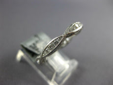 .60CT DIAMOND 18K WHITE GOLD FILIGREE MILGRAIN ETERNITY WEDDING ANNIVERSARY RING