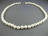 ESTATE AAA 8MM SOUTH SEA PEARL 14KT WHITE GOLD 3D CLASSIC LOVE NECKLACE #26210