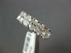 WIDE 5.67CT DIAMOND 18K WHITE GOLD OVAL & ROUND 5 STONE WEDDING ANNIVERSARY RING