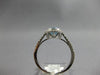 1.62CT DIAMOND & AAA BLUE TOPAZ 14KT WHITE GOLD 3D OVAL & ROUND ENGAGEMENT RING