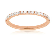 .50CT DIAMOND 14KT ROSE GOLD 3D CLASSIC ROUND ETERNITY WEDDING ANNIVERSARY RING