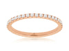 .50CT DIAMOND 14KT ROSE GOLD 3D CLASSIC ROUND ETERNITY WEDDING ANNIVERSARY RING