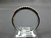 .45CT DIAMOND 14KT WHITE GOLD 3D ROUND & BAGUETTE 3 ROW WEDDING ANNIVERSARY RING