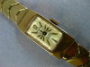 ESTATE HERNIA 14 JEWELS INCABLOC SWISS 14K YELLOW GOLD CLASSIC RECTANGULAR WATCH