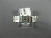 ESTATE WIDE .75CT DIAMOND 14KT WHITE GOLD TWO ROW WEDDING ANNIVERSARY RING 17815