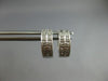 ESTATE .20CT DIAMOND 14KT WHITE GOLD 3D CLASSIC 2 ROW FILIGREE HUGGIE EARRINGS