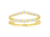 .50CT DIAMOND 14K YELLOW GOLD ROUND SHARED PRONG V SHAPE INSERT ANNIVERSARY RING
