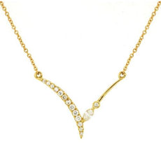 ESTATE .10CT DIAMOND 14KT WHITE AND YELLOW GOLD 3D OVAL LINK FUN LOVE RING