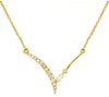ESTATE .10CT DIAMOND 14KT WHITE AND YELLOW GOLD 3D OVAL LINK FUN LOVE RING