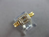 .22CT DIAMOND 14KT YELLOW GOLD ROUND & BAGUETTE SQUARE HALO LOVE KNOT FUN RING