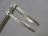 .90CT DIAMOND 14KT WHITE GOLD 3D CLASSIC INSIDE OUT HOOP HANGING EARRINGS #27794
