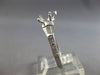 .52CT DIAMOND 14KT WHITE GOLD ROUND & BAGUETTE SEMI MOUNT ENGAGEMENT RING #28419