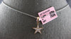 ESTATE .15CT DIAMOND 14K ROSE GOLD CLASSIC ROUND PAVE STAR LOVE FLOATING PENDANT