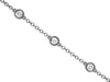 ESTATE .50CT DIAMOND 14KT WHITE GOLD 3D CLASSIC BY THE YARD BEZEL LOVE BRACELET