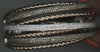 EXTRA LARGE 4.85CT WHITE & MOCHA DIAMOND 18KT WHITE & ROSE GOLD BANGLE BRACELET