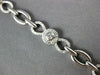 WIDE 1.78CT DIAMOND 14KT WHITE GOLD 3D ROUND MULTI FLOWER INFINITY LOVE BRACELET