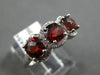 2.50CT DIAMOND & AAA GARNET 14KT WHITE GOLD 3D CUSHION & ROUND 3 STONE HALO RING