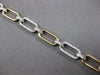 1.08CT DIAMOND 14KT 2 TONE GOLD 3D ROUND OVAL LINK BY THE YARD TENNIS BRACELET