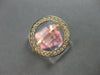 ESTATE .33CT DIAMOND 14KT YELLOW GOLD 3D CLASSIC ROUND CIRCLE OF LIFE FUN RING