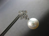 LARGE 1.52CT DIAMOND & AAA SOUTH SEA PEARL 18KT WHITE GOLD FUN HANGING EARRINGS