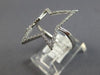 ESTATE LARGE .23CT DIAMOND 14KT WHITE GOLD 3D CLASSIC OPEN STAR FUN LOVE RING