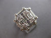 EXTRA LARGE 1.96CT DIAMOND 18KT WHITE GOLD 3D ROUND & BAGUETTE ANNIVERSARY RING