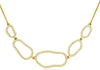 ESTATE .55CT DIAMOND 14KT YELLOW GOLD 3D ROUND MULTI OVAL LINK FUN NECKLACE