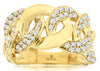 ESTATE LARGE 1.0CT 14KT YELLOW GOLD 3D LOVE KNOT FUN RING