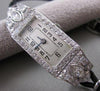 ANTIQUE LARGE 1.72CTW EURO MINE CUT DIAMOND PLATINUM DECO MECHANICAL WATCH #2584